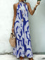 Maxi Dress | Halter Neckline, Fitted Silhouette 4