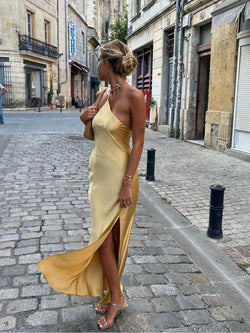 Maxi Dress | High Leg Slit, Open Back 1