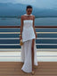 Maxi Dress | High Neckline, Side Slit Skirt 0