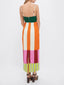 Maxi Dress | Multicolor Design, Flowing Silhouette 3