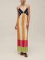 Maxi Dress | Multicolor Design, Flowing Silhouette 4