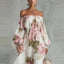 Maxi Dress | Off-the-Shoulder Neckline, Floral Print 2