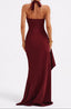Maxi Dress | Plunge Neckline, Halter Style 3