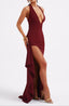 Maxi Dress | Plunge Neckline, Halter Style 4
