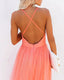 Maxi Dress | Plunging Neckline, Flowing Skirt 5