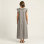 Maxi Dress | Ruffle V-Neckline, Flutter Cap Sleeves 1