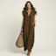 Maxi Dress | Ruffle V-Neckline, Flutter Cap Sleeves 10