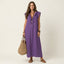 Maxi Dress | Ruffle V-Neckline, Flutter Cap Sleeves 12
