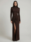 Maxi Dress | Sculpted Fit, Draped Waist 1