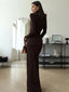 Maxi Dress | Sculpted Fit, Draped Waist 8