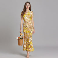 Maxi Dress | Short Sleeve, Floral Embroidery 0