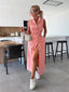 Maxi Dress | Sleeveless, Full-Length Button Closure 3