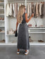 Maxi Dress | Sleeveless, Full-Length Button Closure 8