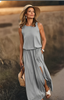Maxi Dress | Sleeveless, Round Neck Design 6
