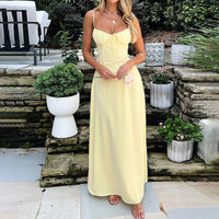Maxi Dress | Sleeveless, Ruched Bodice 1