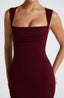 Maxi Dress | Square Neckline, Pleated Bust 4