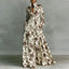 Maxi Dress | Stand Collar, Long Sleeve, Button Front 2