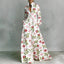 Maxi Dress | Stand Collar, Long Sleeve, Button Front 5