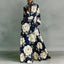 Maxi Dress | Stand Collar, Long Sleeve, Button Front 6