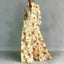 Maxi Dress | Stand Collar, Long Sleeve, Button Front 7