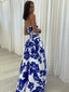 Maxi Dress | Strapless, Floral Print 2