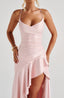 Maxi Dress | Twist Cowl Neckline, High-Low Hem 3