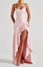 Maxi Dress | Twist Cowl Neckline, High-Low Hem 4