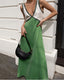 Maxi Dress | V-Neck, Bold Contrast Design 2