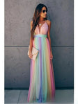 Maxi Dress | V-Neck, Multicolour Design 0