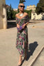 Maxi Dress | V-Neckline, Pleated Waist, Flowing Silhouette 3