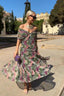 Maxi Dress | V-Neckline, Pleated Waist, Flowing Silhouette 4