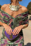 Maxi Dress | V-Neckline, Pleated Waist, Flowing Silhouette 5