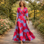 Maxi Dress | Wrap-Style Bodice, Flowing Skirt 1
