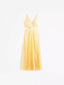 Maxi Dress | Wrapped V-Neckline, Pleated Skirt 5