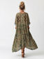 Midi Dress | Button Front, Elbow-Length Sleeves 3