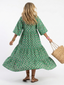 Midi Dress | Floral Print, V-Neckline, Flared Silhouette 2