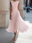 Midi Dress | Gently Draped Neckline, Flowing Skirt 5