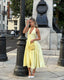 Midi Dress | Halter Neckline, A-Line Silhouette 0