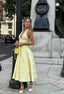 Midi Dress | Halter Neckline, A-Line Silhouette 2