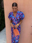 Midi Dress | Puff Sleeves, Floral Printed Design 2