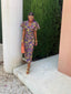 Midi Dress | Puff Sleeves, Floral Printed Design 4
