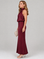 Midi Dress | Sleeveless, Draped High Neckline 1