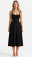 Midi Dress | Sleeveless, Drawstring Detail 1
