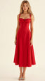 Midi Dress | Sleeveless, Drawstring Detail 5