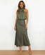 Midi Dress | Sleeveless, High Neck 11