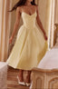 Midi Dress | Sweetheart Neckline, Structured Corset 0