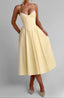 Midi Dress | Sweetheart Neckline, Structured Corset 2