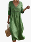 Midi Dress | V-Neck, Flowing Silhouette 1