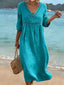Midi Dress | V-Neck, Flowing Silhouette 3
