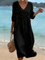 Midi Dress | V-Neck, Flowing Silhouette 8